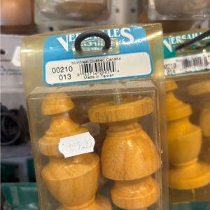 Versailles Wooden Curtain Rod Finials